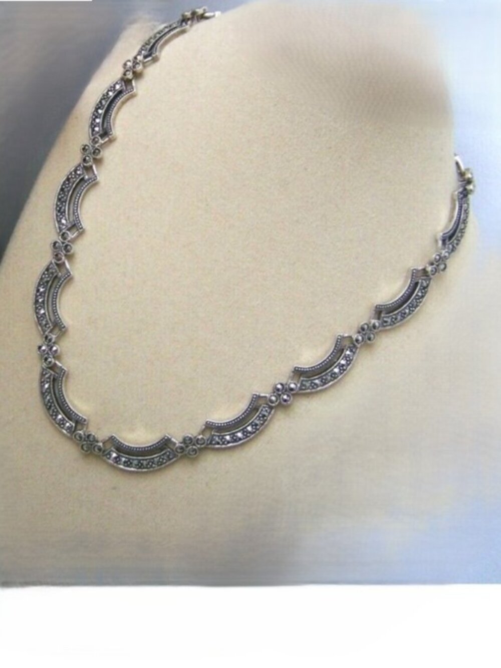 STERLING MARCACITE  SIGNED